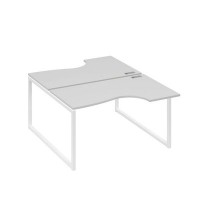 А4 Б4 184 СЕ (Серый/Белый) Рабочая станция опоры QUATTRO столы 2х140 Классика