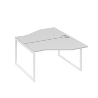 А4 Б4 187 СЕ (Серый/Белый) Рабочая станция опоры QUATTRO со столами Техно 2х140