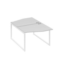 А4 Б4 189 СЕ (Серый/Белый) Рабочая станция каркас QUATTRO столы 2х120 Техно