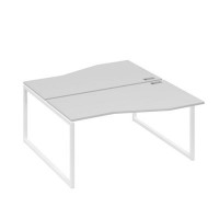 А4 Б4 191 СЕ (Серый/Белый) Рабочая станция каркас QUATTRO столы 2х160 Техно