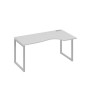 А4 С4 046 СЕ (Серый/Серый) Стол эргономичный правый "Классика" на металлокаркасе QUATTRO
