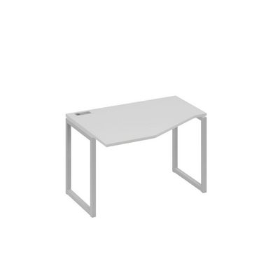 А4 С4 051 СЕ (Серый/Серый) Стол эргономичный левый "Техно" на металлокаркасе QUATTRO