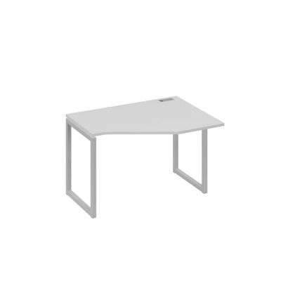 А4 С4 052 СЕ (Серый/Серый) Стол эргономичный правый "Техно" на металлокаркасе QUATTRO