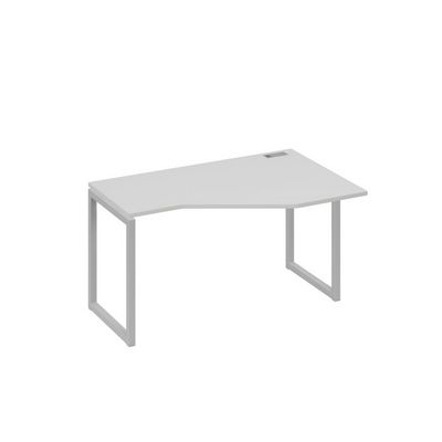 А4 С4 054 СЕ (Серый/Серый) Стол эргономичный правый "Техно" на металлокаркасе QUATTRO