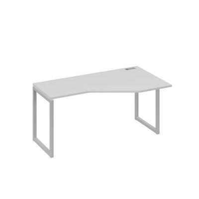 А4 С4 056 СЕ (Серый/Серый) Стол эргономичный правый "Техно" на металлокаркасе QUATTRO