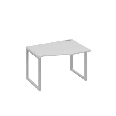 А4 С4 062 СЕ (Серый/Серый) Стол эргономичный правый "Техно" на металлокаркасе QUATTRO