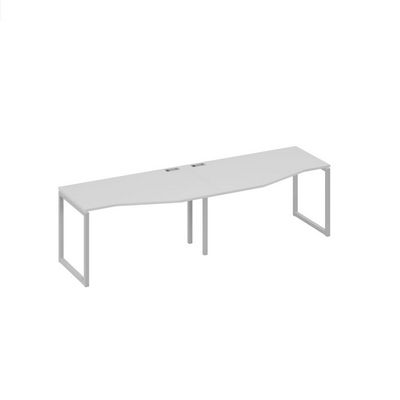 А4 С4 063-2 СЕ (Серый/Серый) Рабочая станция опоры QUATTRO столы 2х140 со столами Техно