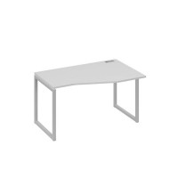 А4 С4 064 СЕ (Серый/Серый) Стол эргономичный правый "Техно" на металлокаркасе QUATTRO