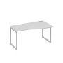 А4 С4 066 СЕ (Серый/Серый) Стол эргономичный правый "Техно" на металлокаркасе QUATTRO