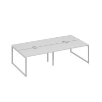 А4 С4 174-2 СЕ (Серый/Серый) Рабочая станция на металлокаркасе QUATTRO 4х140