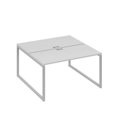 А4 С4 174 СЕ (Серый/Серый) Рабочая станция на каркасе QUATTRO столы 2х140