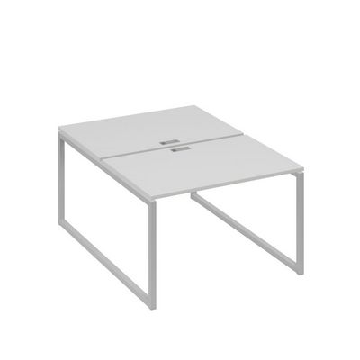 А4 С4 176 СЕ (Серый/Серый) Рабочая станция на каркасе QUATTRO столы 2х120