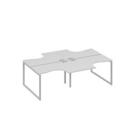 А4 С4 180-2 СЕ (Серый/Серый) Рабочая станция QUATTRO столы 4х120 Классика
