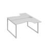 А4 С4 181 СЕ (Серый/Серый) Рабочая станция опоры QUATTRO столы 2х140 Классика