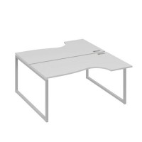 А4 С4 185 СЕ (Серый/Серый) Рабочая станция опоры QUATTRO столы 2х160 Классика