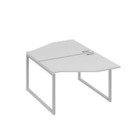 А4 С4 186 СЕ (Серый/Серый) Рабочая станция опоры QUATTRO со столами Техно 2х120