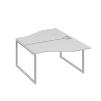 А4 С4 187 СЕ (Серый/Серый) Рабочая станция опоры QUATTRO со столами Техно 2х140