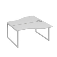 А4 С4 188 СЕ (Серый/Серый) Рабочая станция опоры QUATTRO со столами Техно 2х160