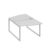 А4 С4 189 СЕ (Серый/Серый) Рабочая станция каркас QUATTRO столы 2х120 Техно