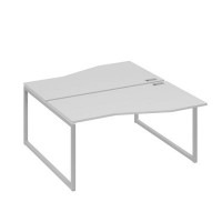 А4 С4 191 СЕ (Серый/Серый) Рабочая станция каркас QUATTRO столы 2х160 Техно