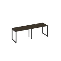 А4 А4 013-2 ВТ (Венге темный/Антрацит) Рабочая станция 2х120 опоры QUATTRO