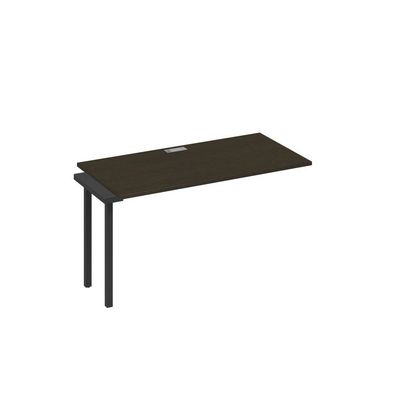 А4 А4 014-1 ВТ (Венге темный/Антрацит) Секция стола 140 рабочей станции на каркасе QUATTRO
