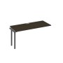 А4 А4 015-1 ВТ (Венге темный/Антрацит) Секция стола 160 рабочей станции на каркасе QUATTRO