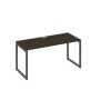 А4 А4 015 ВТ (Венге темный/Антрацит) Стол письменный на металлокаркасе QUATTRO
