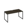 А4 А4 025 ВТ (Венге темный/Антрацит) Стол письменный на металлокаркасе QUATTRO