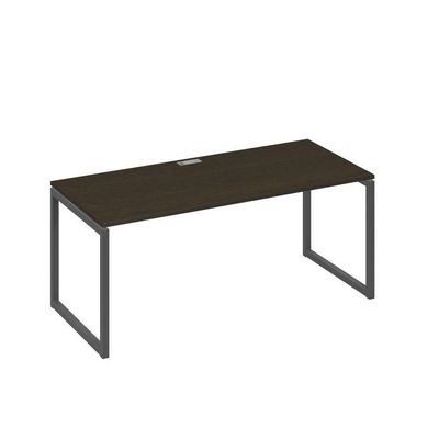 А4 А4 026 ВТ (Венге темный/Антрацит) Стол письменный на металлокаркасе QUATTRO