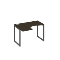 А4 А4 031 ВТ (Венге темный/Антрацит) Стол эргономичный левый "Классика" на металлокаркасе QUATTRO