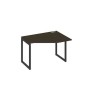 А4 А4 052 ВТ (Венге темный/Антрацит) Стол эргономичный правый "Техно" на металлокаркасе QUATTRO