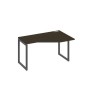 А4 А4 054 ВТ (Венге темный/Антрацит) Стол эргономичный правый "Техно" на металлокаркасе QUATTRO