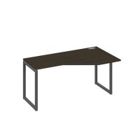 А4 А4 056 ВТ (Венге темный/Антрацит) Стол эргономичный правый "Техно" на металлокаркасе QUATTRO