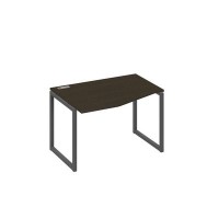 А4 А4 061 ВТ (Венге темный/Антрацит) Стол эргономичный левый "Техно" на металлокаркасе QUATTRO