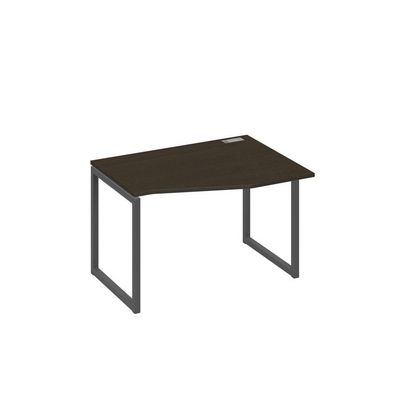 А4 А4 062 ВТ (Венге темный/Антрацит) Стол эргономичный правый "Техно" на металлокаркасе QUATTRO