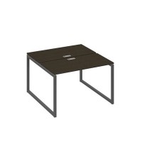 А4 А4 170 ВТ (Венге темный/Антрацит) Рабочая станция на каркасе QUATTRO столы 2х120
