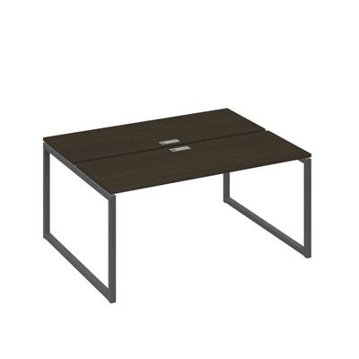 А4 А4 172 ВТ (Венге темный/Антрацит) Рабочая станция на каркасе QUATTRO столы 2х160