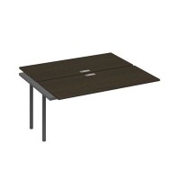 А4 А4 175-1 ВТ (Венге темный/Антрацит) Секция станции на металлокаркасе QUATTRO 2х160