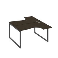 А4 А4 181 ВТ (Венге темный/Антрацит) Рабочая станция опоры QUATTRO столы 2х140 Классика