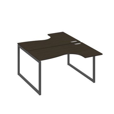 А4 А4 181 ВТ (Венге темный/Антрацит) Рабочая станция опоры QUATTRO столы 2х140 Классика