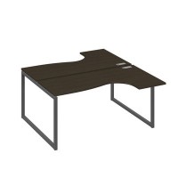 А4 А4 182 ВТ (Венге темный/Антрацит) Рабочая станция опоры QUATTRO столы 2х160 Классика