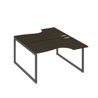 А4 А4 184 ВТ (Венге темный/Антрацит) Рабочая станция опоры QUATTRO столы 2х140 Классика