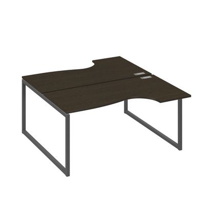 А4 А4 185 ВТ (Венге темный/Антрацит) Рабочая станция опоры QUATTRO столы 2х160 Классика