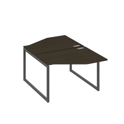 А4 А4 186 ВТ (Венге темный/Антрацит) Рабочая станция опоры QUATTRO со столами Техно 2х120