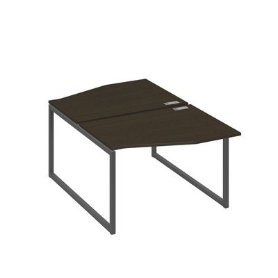 А4 А4 189 ВТ (Венге темный/Антрацит) Рабочая станция каркас QUATTRO столы 2х120 Техно