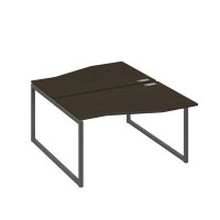 А4 А4 190 ВТ (Венге темный/Антрацит) Рабочая станция каркас QUATTRO столы 2х140 Техно