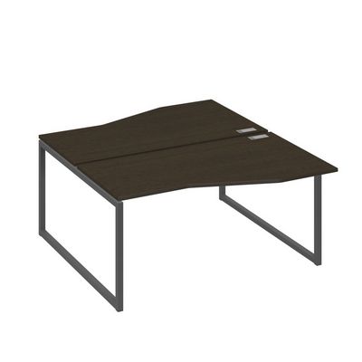 А4 А4 191 ВТ (Венге темный/Антрацит) Рабочая станция каркас QUATTRO столы 2х160 Техно