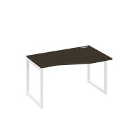 А4 Б4 064 ВТ (Венге темный/Белый) Стол эргономичный правый "Техно" на металлокаркасе QUATTRO