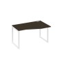 А4 Б4 064 ВТ (Венге темный/Белый) Стол эргономичный правый "Техно" на металлокаркасе QUATTRO